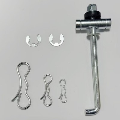 NEW Compatible W/HUSTLER DECK HANGER 607912 UPGRADED DECK PIVOT, CLIPS, WASHER B
