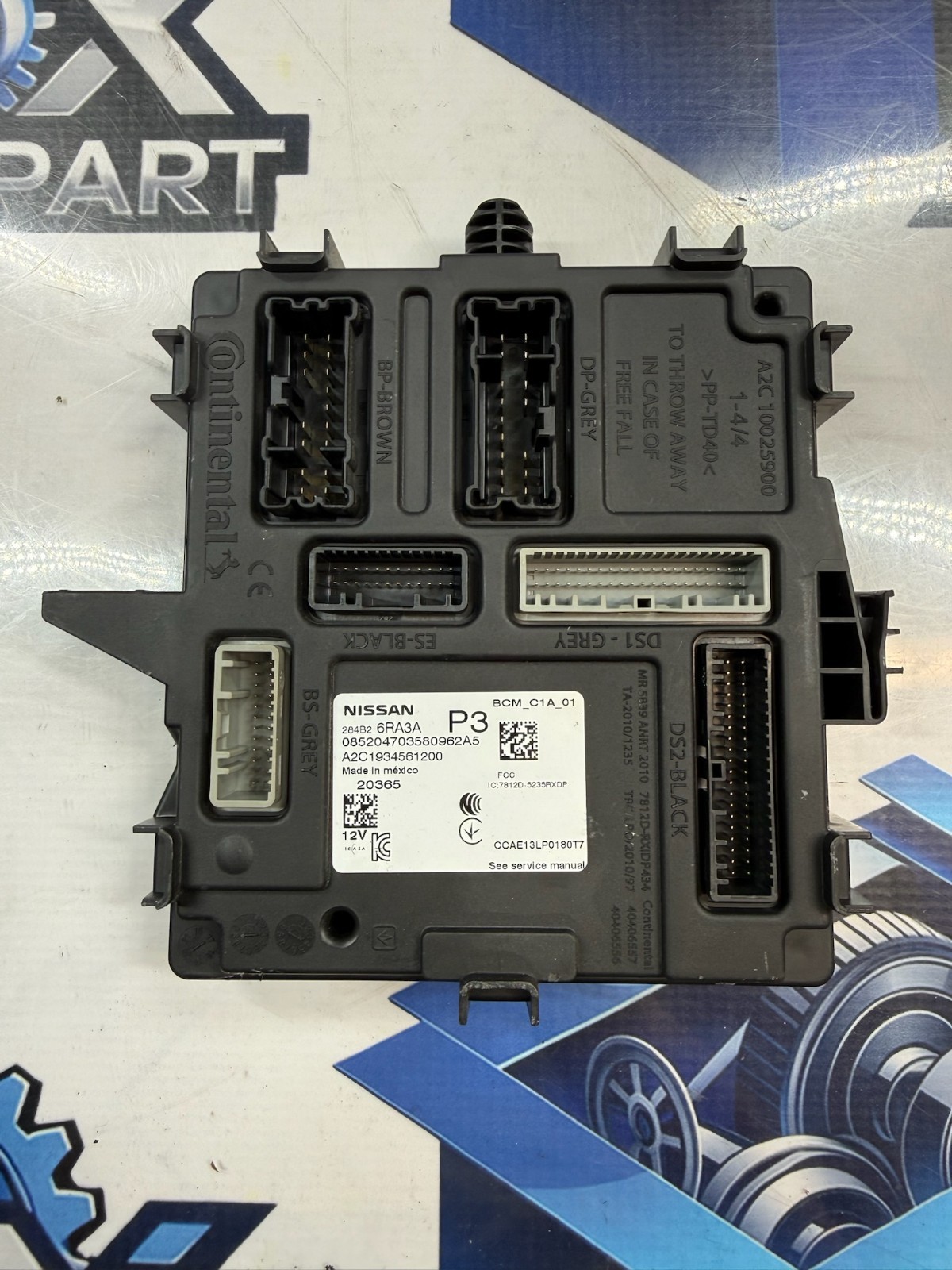 2021-2025 NISSAN ROGUE BODY COMPUTER CONTROL MODULE BCM BCU UNIT 284B26RA3A OEM