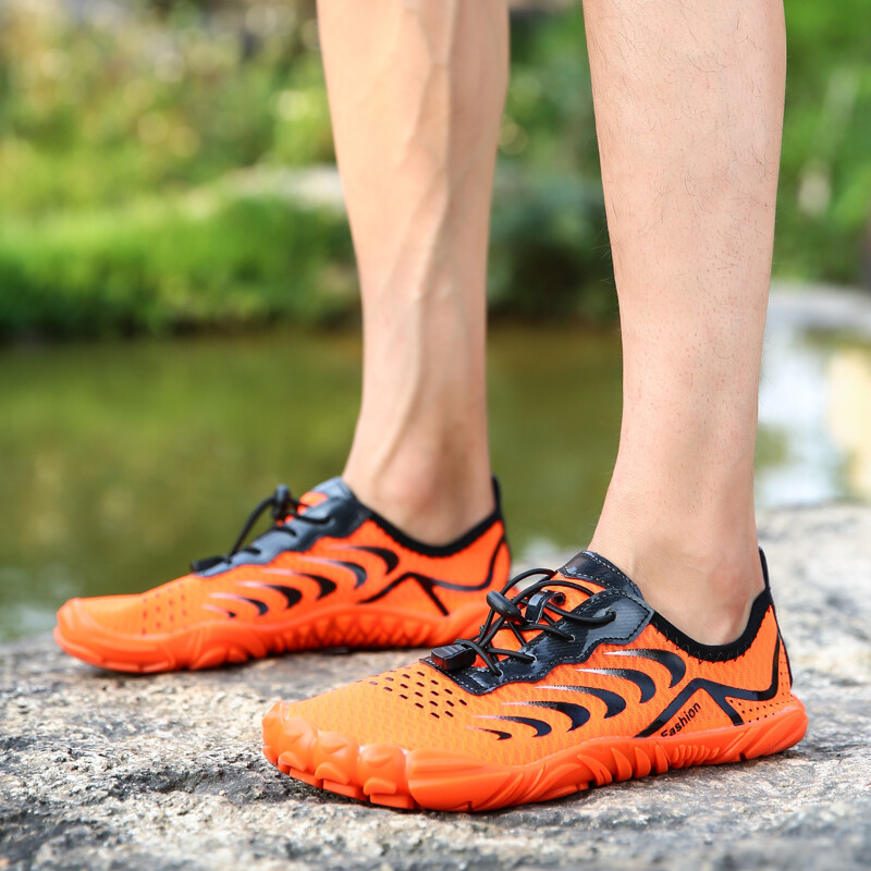 Treer Unisex-Adulto Zapatos De Agua Mujer Hombre Zapatos Deportes Acuáticos Barefoot Shoes Zapatillas De Deporte Exterior Interior Para Gym, Asfalto Playa, Montaña Escalada