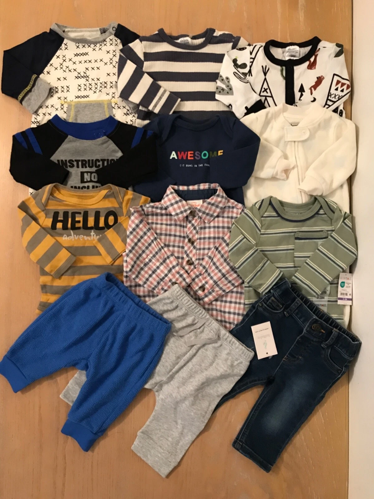 Burt's Bees Baby, Others Infant Boys Clothing Lot of 12 (2 New) Size 0-3 Months