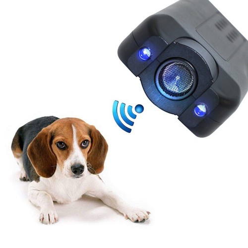 Ultrasonic Handheld Dog Repellent Dog Deterrent Barking Stopper With Flashlight