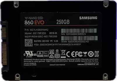 Samsung 860 EVO 250GB SSD MZ-76E250 2.5