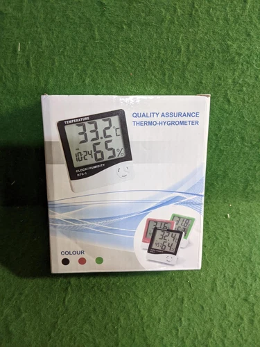 Quality Assurance Thermo-Hygrometer~Battery Operated~White~NEW