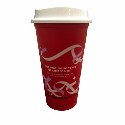 2 Starbucks 2021 Red Cup Reusable 16oz Grande Ribbon Holiday Christmas  Tumbler | eBay