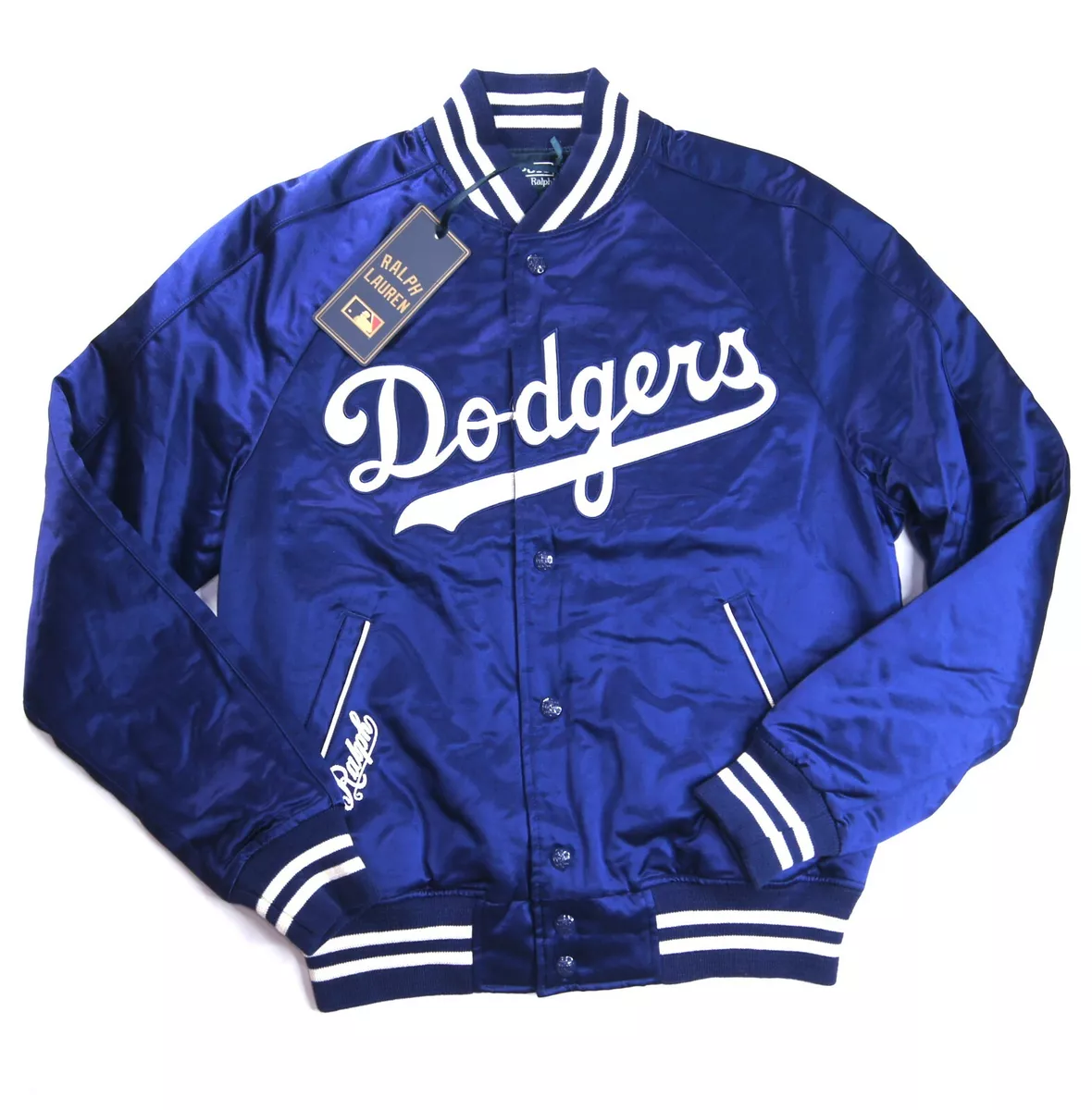 POLO RALPH LAUREN Men's MLB Collection Dodgers LA Satin Jacket size XXL NEW  NWT