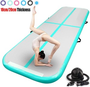 Air track 6x2M Inflatable Cheap Gymnastics Mattress rainbow