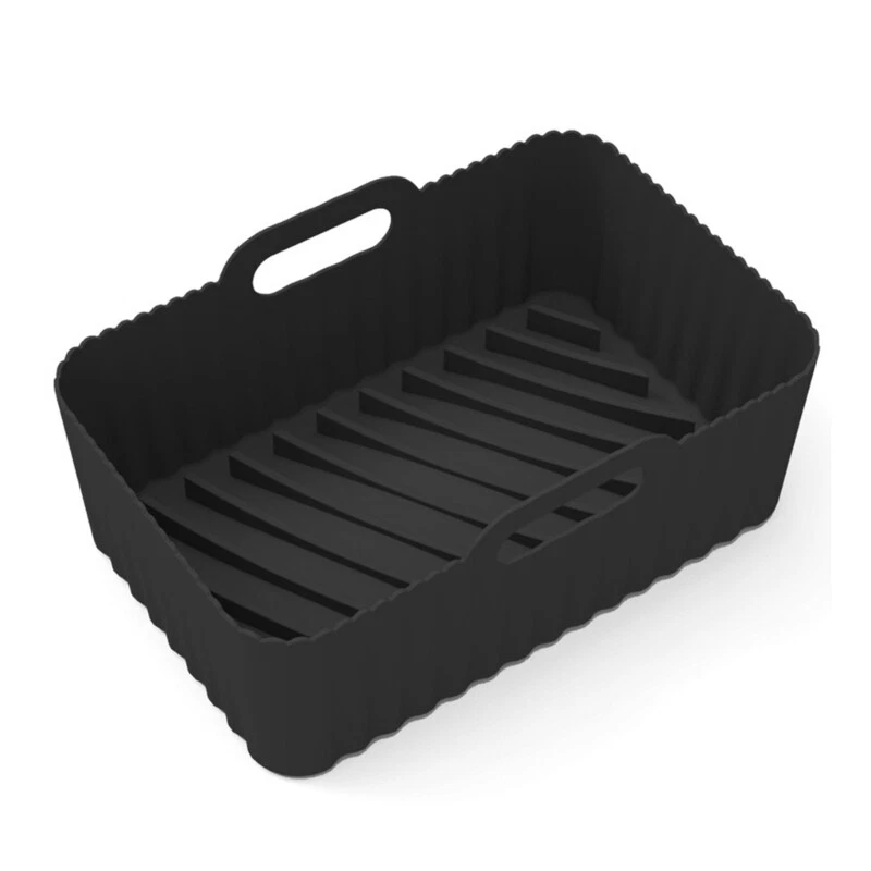 Air Fryer Baking Tray Silicone Pot Reusable Thin Home Kitchen Pizza Mat