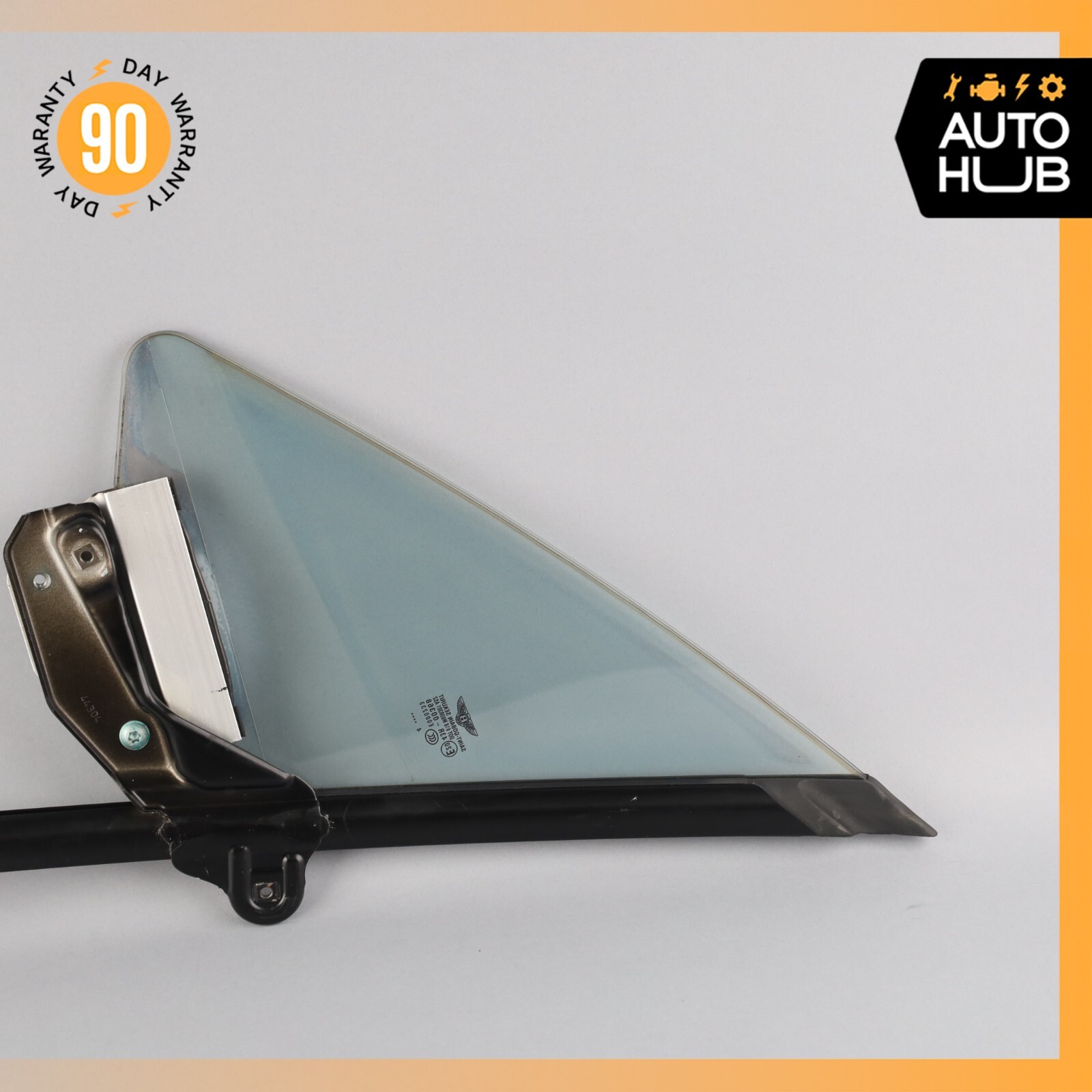 03-10 Bentley Continental GT Front Right Side Door Vent Window Glass OEM 65k