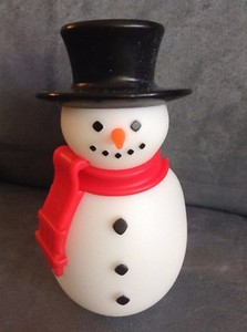 BATH & BODY WORKS CHRISTMAS SNOWMAN WALLFLOWER UNIT - USED