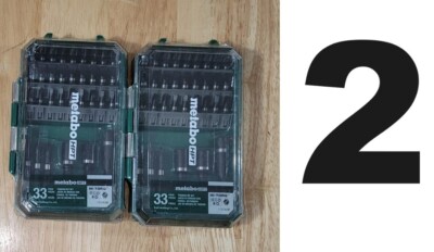 2 | TWO Metabo HPT 115745M 33-Piece Set Impact Driver Bit Set Brand New