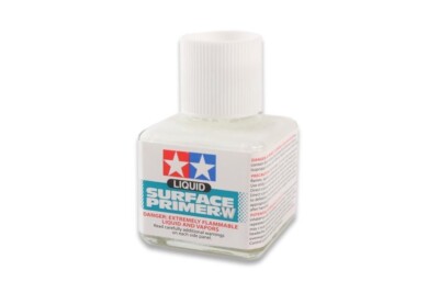 87096 Tamiya Liquid Surface Primer White - 40ml bottle
