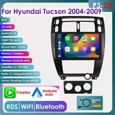 For Hyundai Tucson 2004-2009 Carplay Stereo GPS Radio Android 13 WIFI RDS 2+64GB