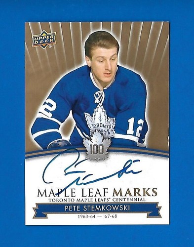 2017-18 TORONTO MAPLE LEAFS CENTENNIAL LEAF MARKS AUTOGRAPH & AKA CARD SEE LIST - Picture 73 of 91