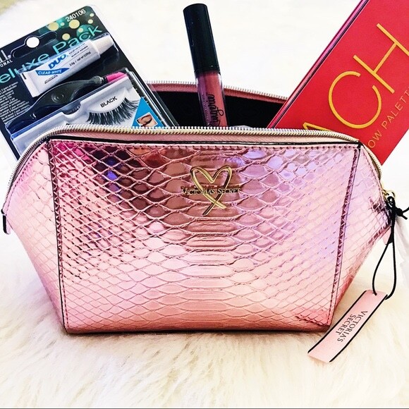 Victoria’s Secret Cosmetic Bag Metallic Pink eBay