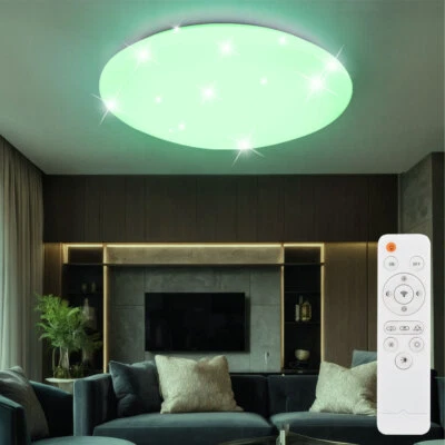 GLOBO Deckenleuchte Lampe Fernbedienung CCT dimmbar Sterneeffekt Farbwechsler RGB LED