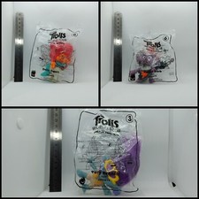 Lot Of 3 2020 McDonald's Trolls World Tour Dreamworks Happy Meal Toys NIP