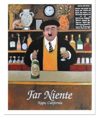 Guy Buffet ''Far Niente'' Open Edition Art Serigraph, Signed, Large