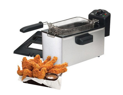 Deep Fryers - Elite Gourmet 3.5 Qt. Deep Fryer, Stainless-Steel