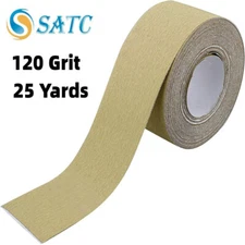 120 Grit 2-3/4" x 20 yd PSA Self Adhesive Sticky Back Longboard Sandpaper Roll