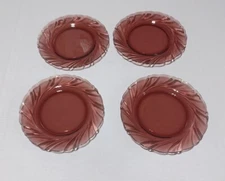 France Duralex Bormiloi Rocco Amethyst Purple Set Of 4 Glass 7 1/2" Lunch Plates