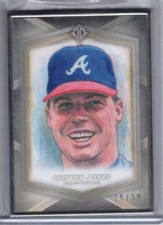 2020 Transcendent Hall of Fame CHIPPER JONES Framed SKETCH /50 Topps Collection