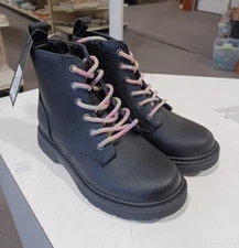 Girls' Zoe Zipper Boots Black - Art Class Size 1 (B-701)