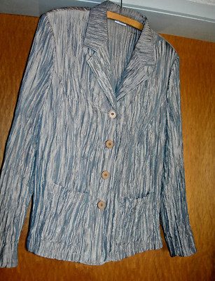''Erfo original''   Damen Blaser  Blusenjacke  Sommerjacke  in Crash-Optik  Gr. 46
