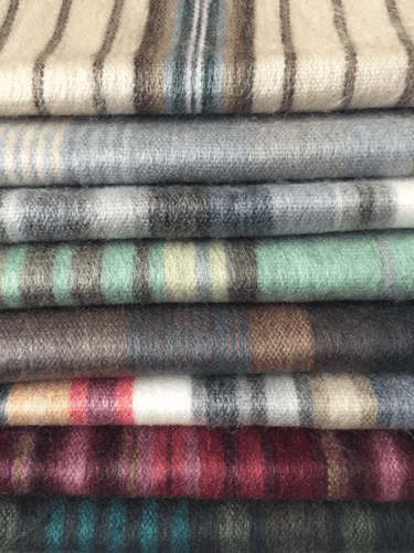 ¡LOTE AL POR MAYOR DE 20 TALLAS MÁS GRANDES! BUFANDAS DE ALPACA JOSE A RAYAS 80"" x 12"" 5V - Imagen 7 de 12
