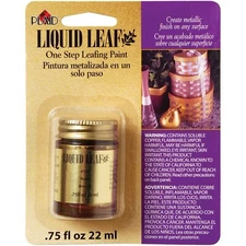 Plaid:Craft Liquid One-Step Leafing Paint .75oz, Brass