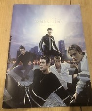 Westlife Tour 2001 Programme Boy Band Pop Music Gig Manchester Ephemera Brochure