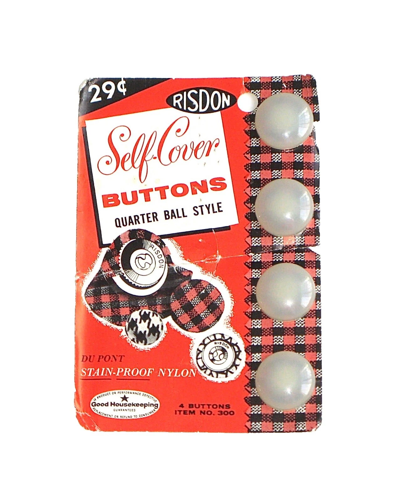 Botones de Costura Blanca de nylon