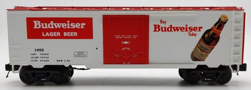 MTH 20-94125 O Gauge Budweiser Operating Beer Refrigerator Car #1955 EX | Condition: Used