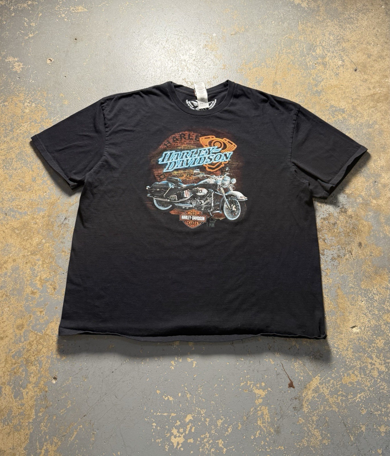 Vintage Harley Davidson New Orleans Black Graphic Shirt-Size 3XL