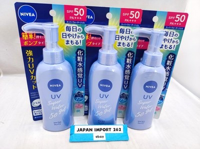 NIVEA Sun Protect Water Gel Super SPF50 PA+++ Pump Type 140g x 3 bottles