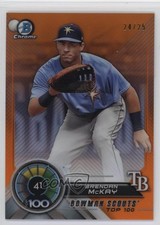 2018 Bowman Scouts' Top 100 Orange Refractor 24/25 Brendan McKay #BTP-41 5g8