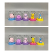 5 TOMY POKEMON FIGURE COLLECTION TOYS GASHAPON MINI FIGURES PIKACHU DITTO MEW