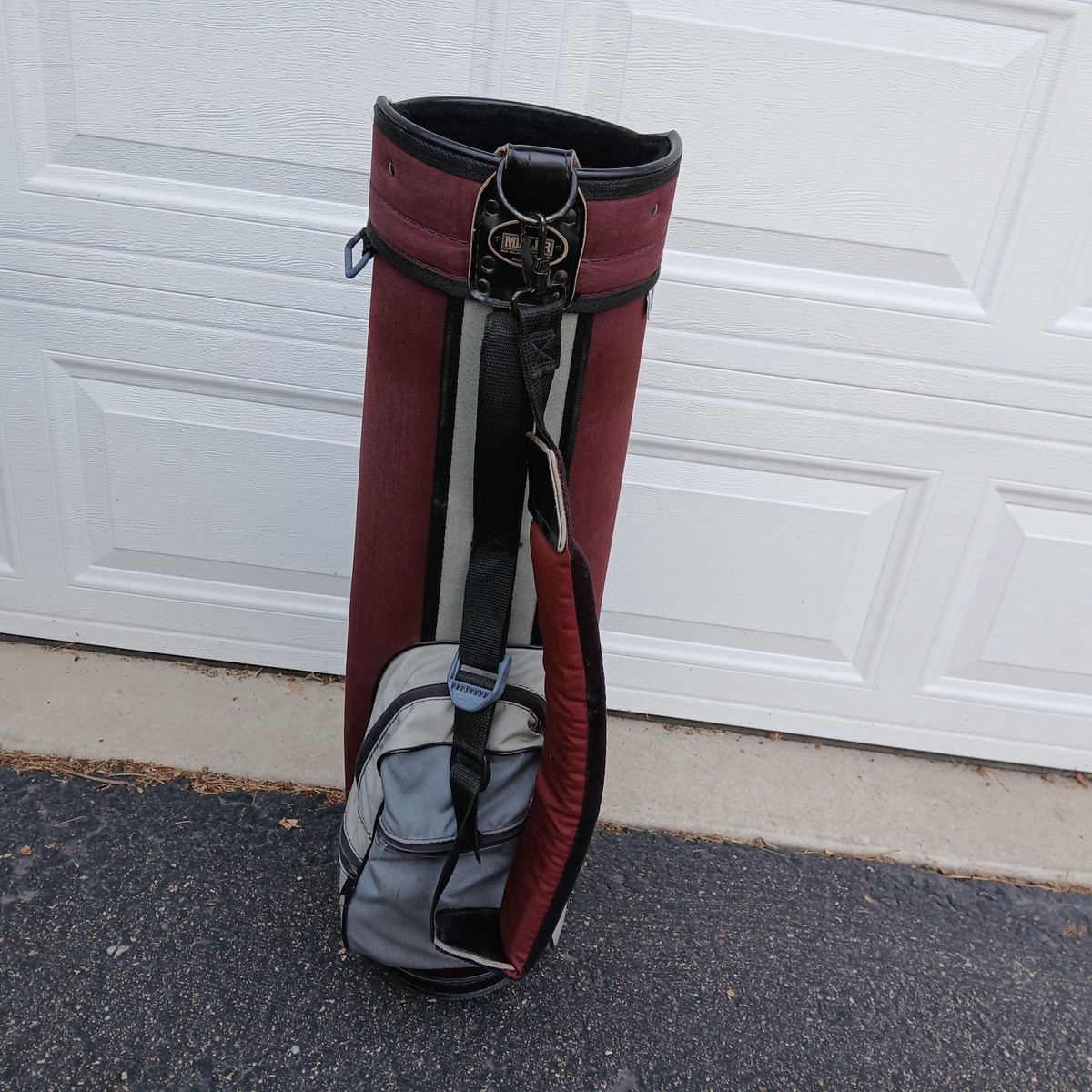 Ron Miller Pro Model Golf Bag W/ Strap USA Vintage 3 Way Dividers