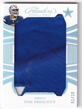 2025 Flawless DAK PRESCOTT Down & Dirty Prime Game-Used Patch 1/20 - Cowboys