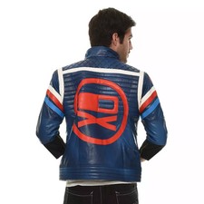 My Chemical Romance Party Poison Blue Jacket Band Cosplay Costume Party Show HOT