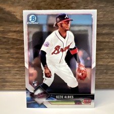 Ozzie Albies 2018 Bowman Chrome #92 Atlanta Braves Rookie RC