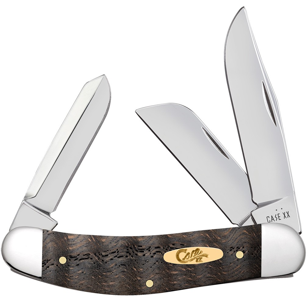 Case XX Knives Black Curly Oak Wood - Smooth Sowbelly TB7339 SS
