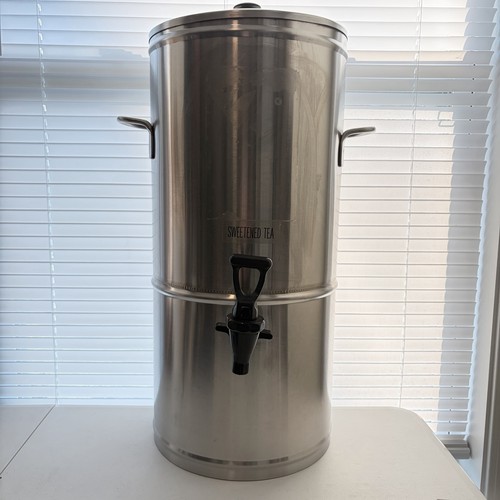 Vtg Commercial Stainless 5 gallon Iced Tea Dispenser Curtis Streamliner