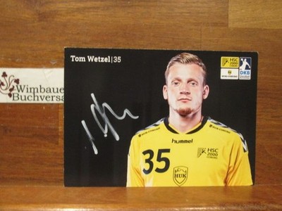 Original Autogramm Tom Wetzel Handball Coburg /// Autogramm Autograph signiert s