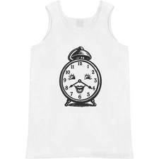 'Happy Face Alarm Clock' Adult Vest / Tank Top (AV058184)