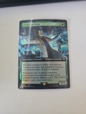 Professor Hojo Extended Art FOIL: Final Fantasy MTG Commander (NM)