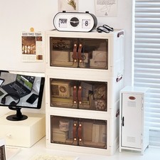 3 Tier Desk Organizer Storage Box Plastic Cabinet Countertop Multi Layer PP