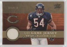 2008 Upper Deck UD Game Jersey Gold 169/200 Brian Urlacher #UDGJ-BU HOF k4s