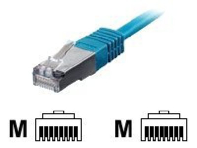 5x EQUIP Patchkabel C6 S/FTP blau 25cm