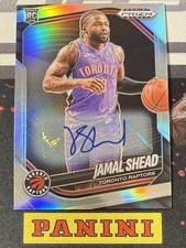 2024-25 Panini Prizm Black Jamal Shead Rookie Silver Auto Toronto Raptors RC