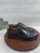 Allen Edmonds Oxford Shoes Mens Size 9.5 D MacNeil Black Leather Wingtip Dress